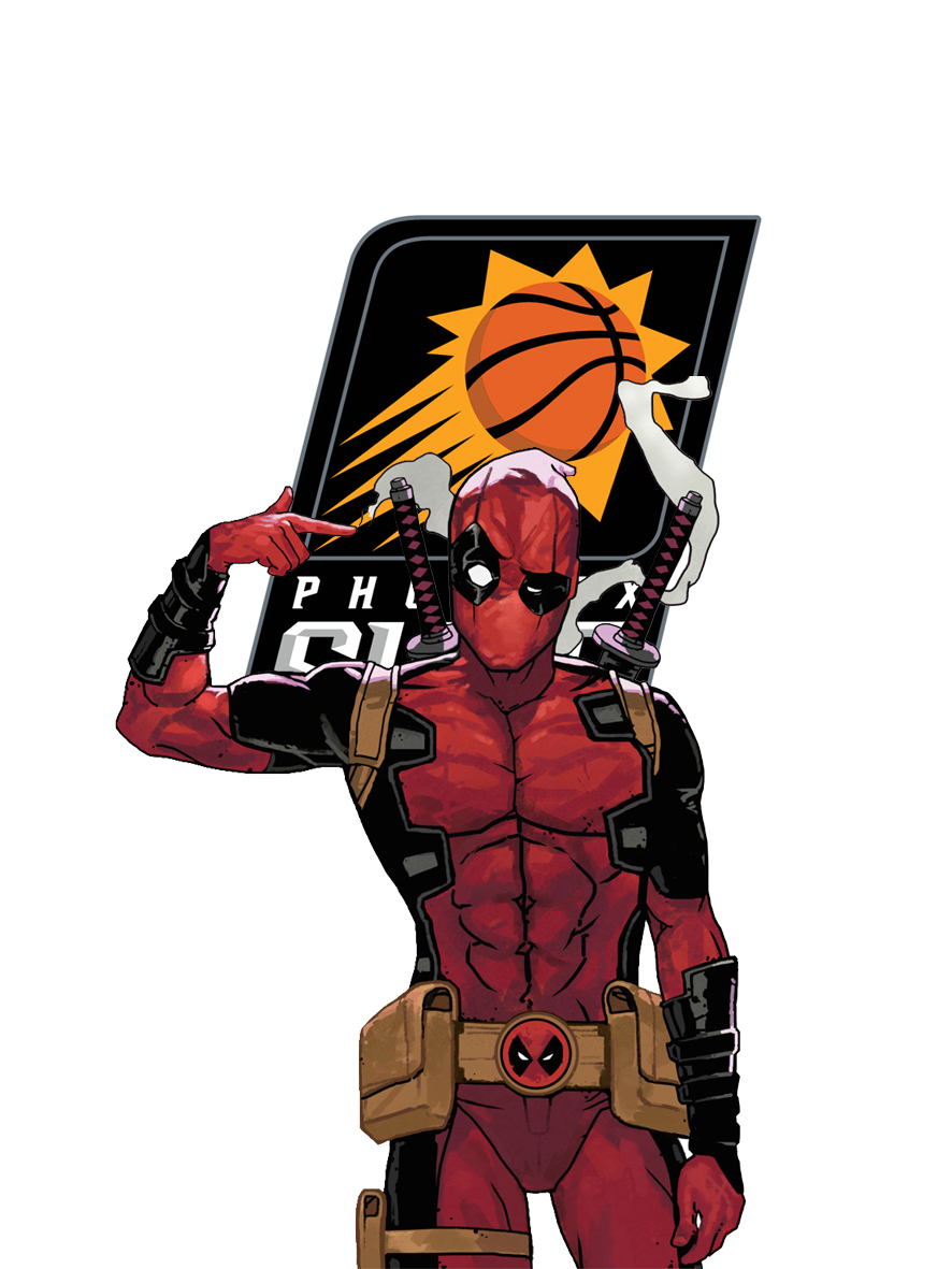 Phoenix Suns Deadpool Logo vinyl decal